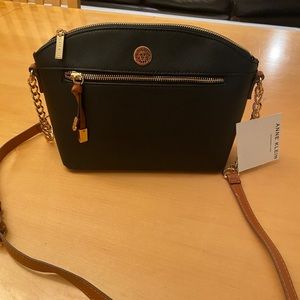Anne Klein Sawyer Black Crossbody